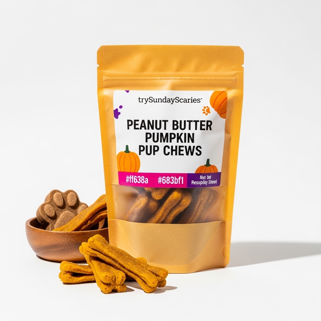 Peanut Butter Pumpkin Pup Chews